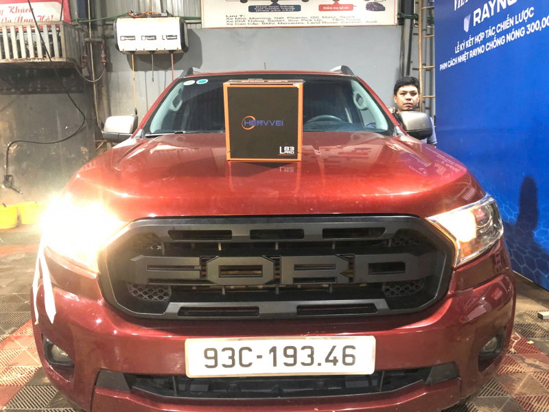 Độ đèn nâng cấp ánh sáng nâng cấp bi trên tăng sáng cho xe ford RANGER 